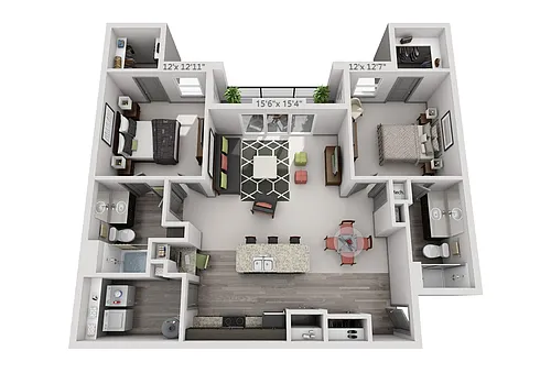 Floor plan 2X2