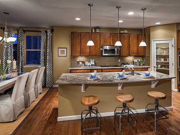 The open kitchen makes entertaining a breeze