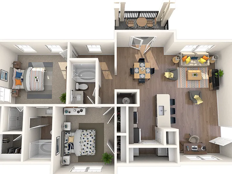 2 Bedroom | 2 Bath | 1208 SF 2 Bedroom | 2 Bath | 1208 SF