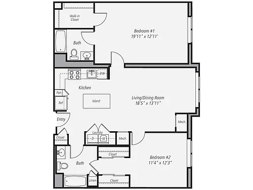 Floor plan B3-1132