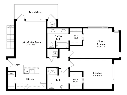 Floor plan Middle Fork