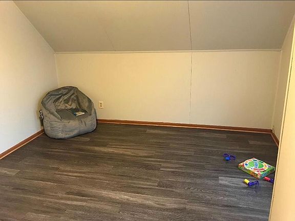 New vinyl plank flooring in living room area.