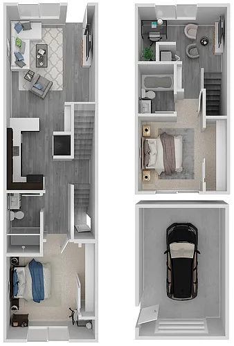 Floor plan Two Bedroom TH