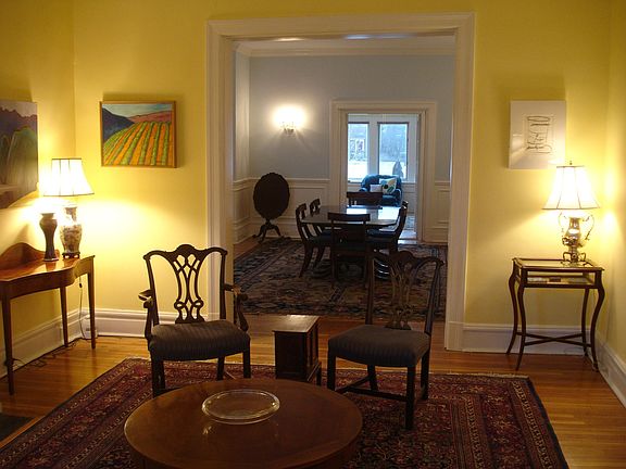 Living room, looking towards the dining room.