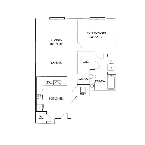 Floor plan Design 1C