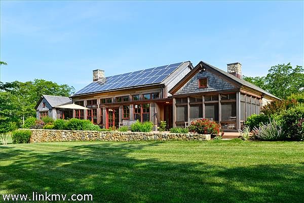 main house facing south