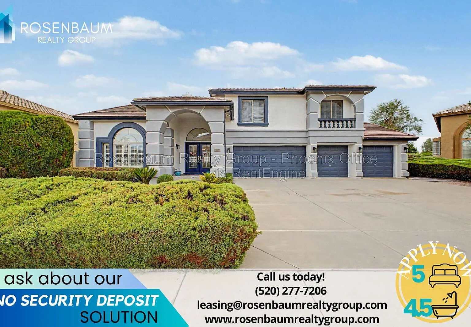 5 bed, 4.5 bath, 4461 sqft, $4,500 — Photo 1