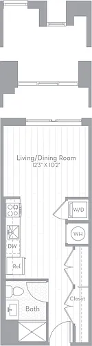 Floor plan Studio-S01