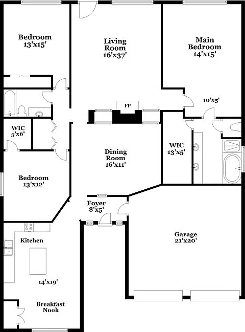 3 bed, 2.0 bath, 1966 sqft, $2,515 — Photo 2