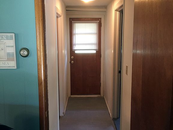 View down back hall