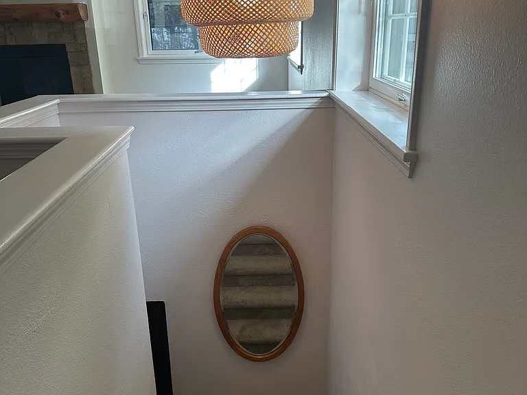Stairway leading down from entrance