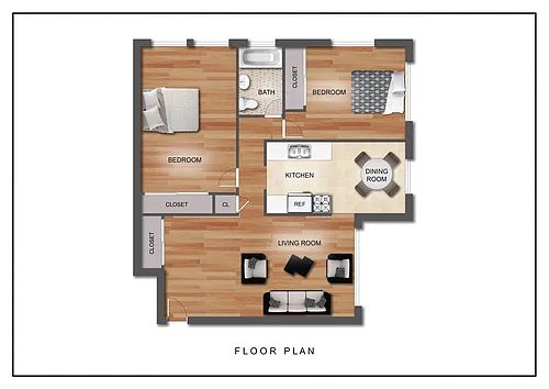 Floor plan 2 Bedroom