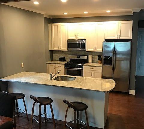 custom kitchen with granite countertops