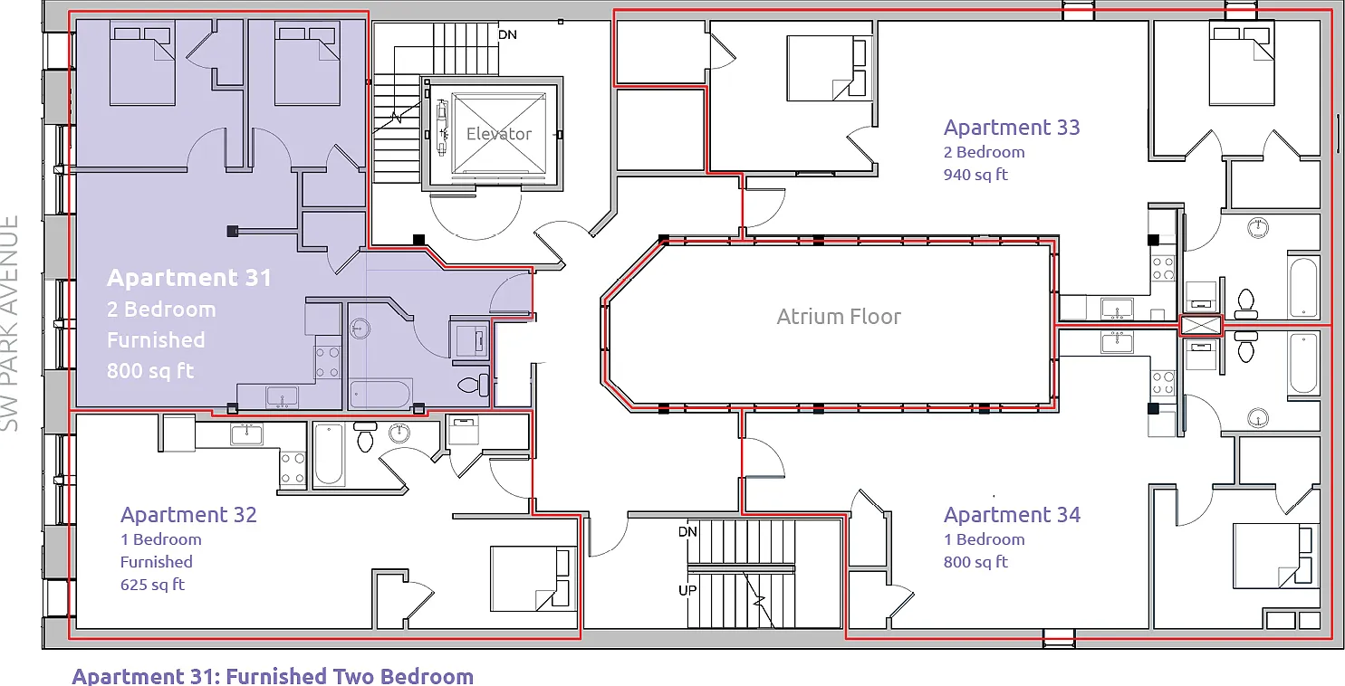 2 bed, 800 sqft, $1,850 — Photo 3