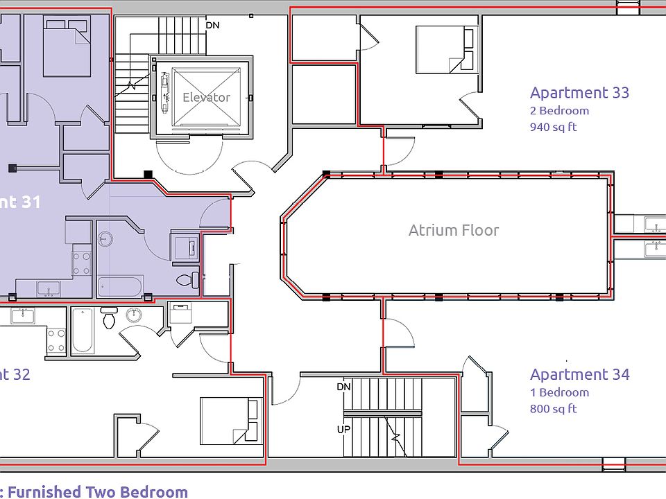 Floor Plan of Unit 31