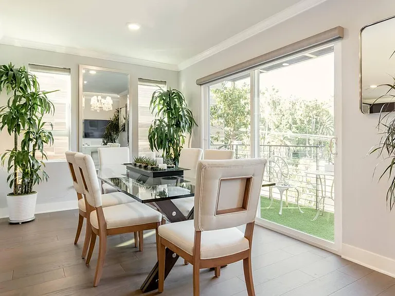 Cartier Love dining table with seating for 8.