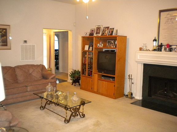 VIEW OF FIREPLACE