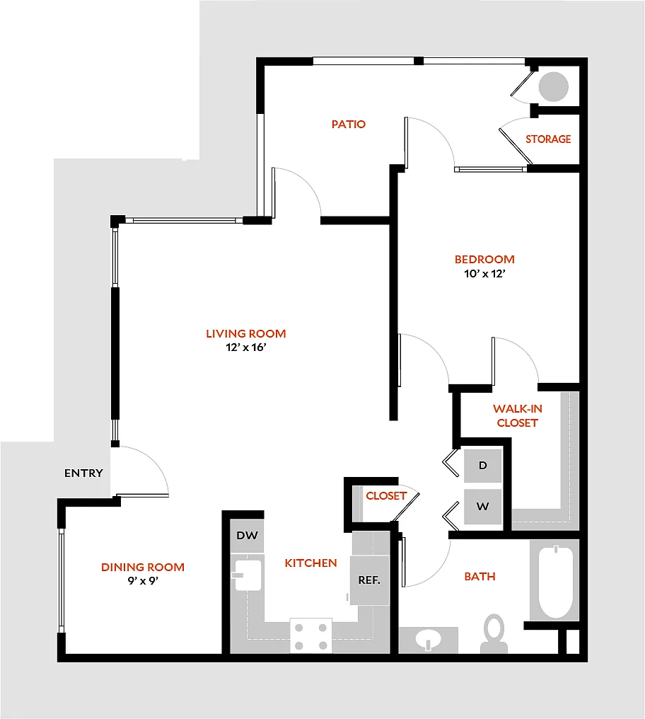 Floor plan Plan 1A