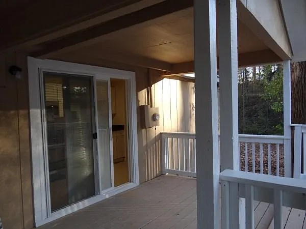 Deck and side double door