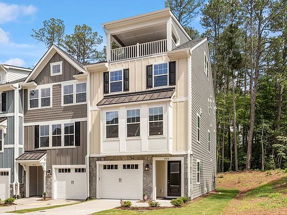 Elevation E with Front Rooftop Terrace