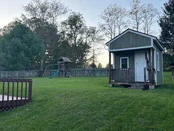 backyard & playhouse