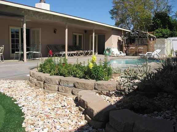 Secluded back yard