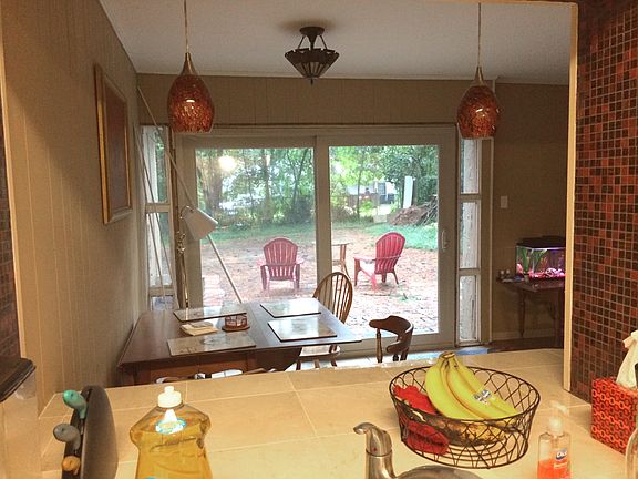 See thru to Backyard patio