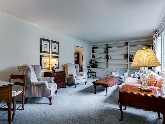 Large living room with built-ins