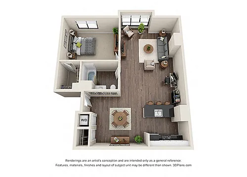 Floor plan ONE BEDROOM | ONE BATH A9.1