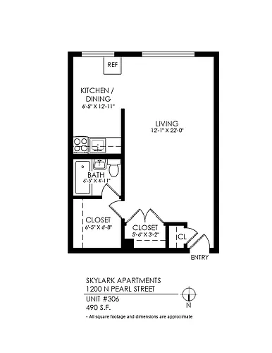 Floor plan Studio