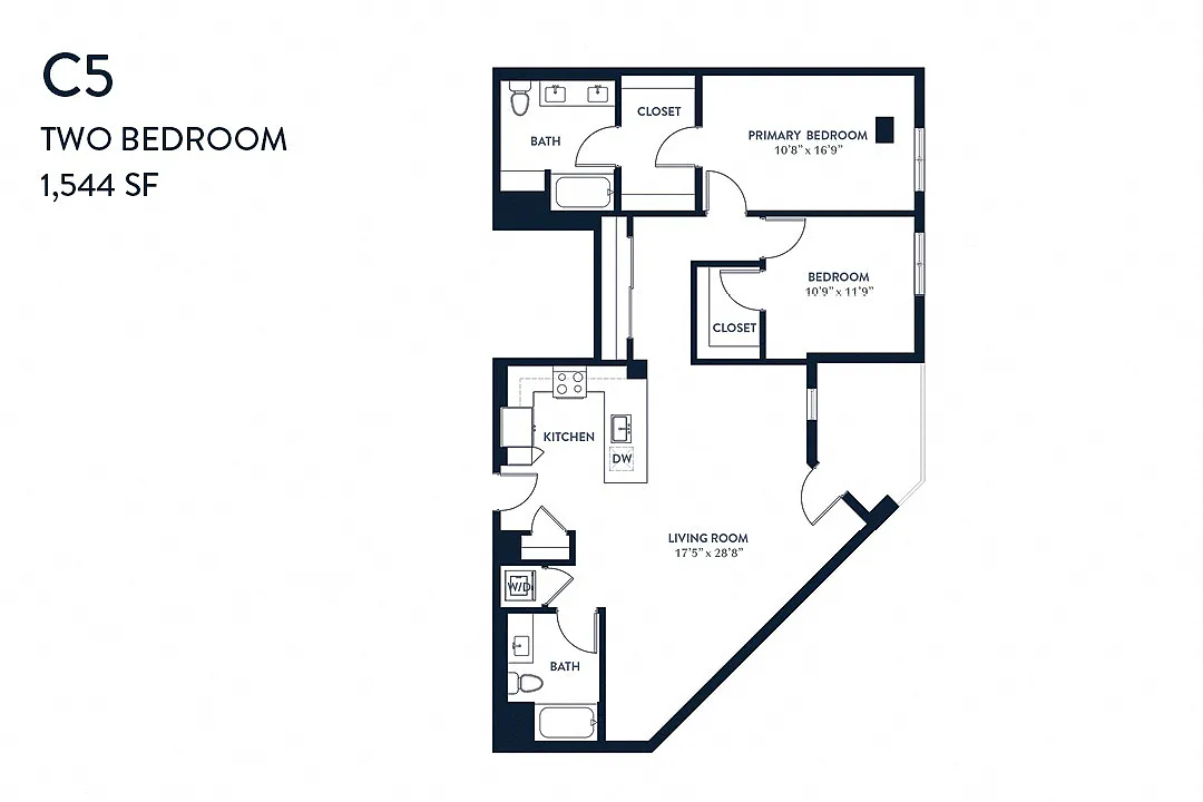 Floor plan Two Bedroom C5