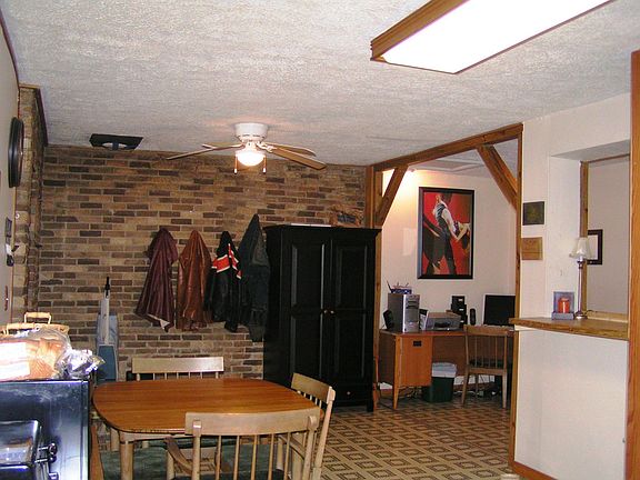 Kitchen looking into work space