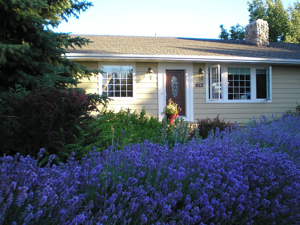 Front of home in the summer