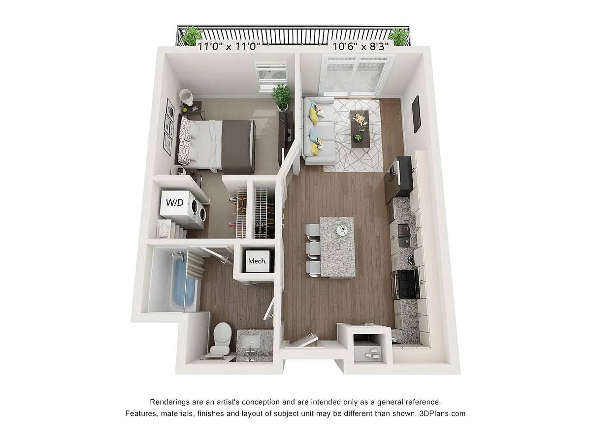 Floor plan 1B