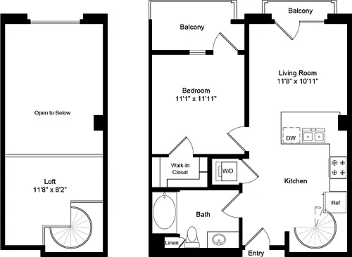 Floor plan A3.2 LOFT B