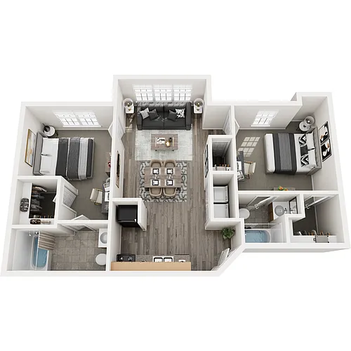 Floor plan 2 Bedroom