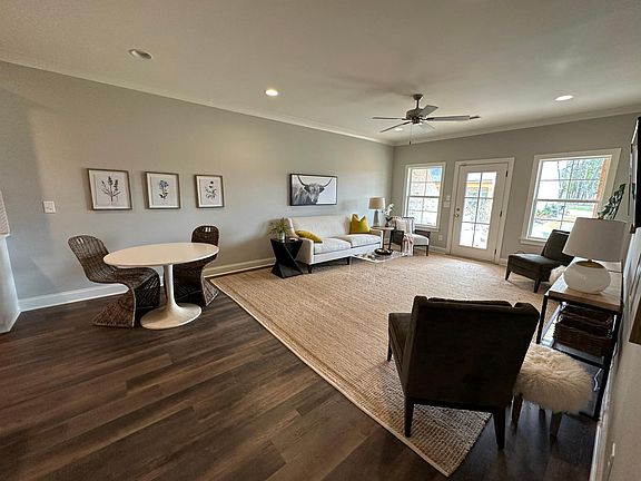 Living room- dining combo. Hardwoods throughout.