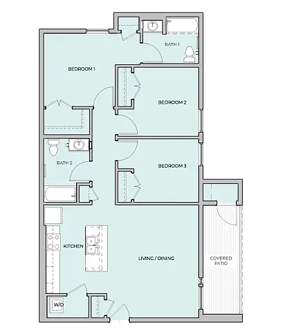Floor plan 3 Bedroom