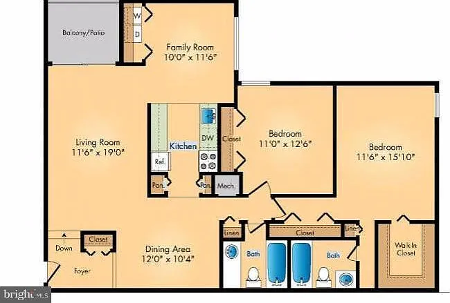 2 bed, 1188 sqft, $2,500 — Photo 2