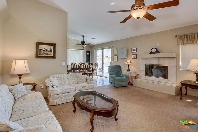 Living room toward dining area
