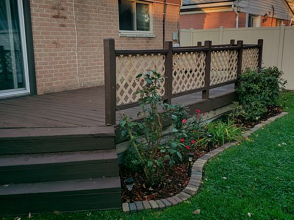 Freshly painted deck