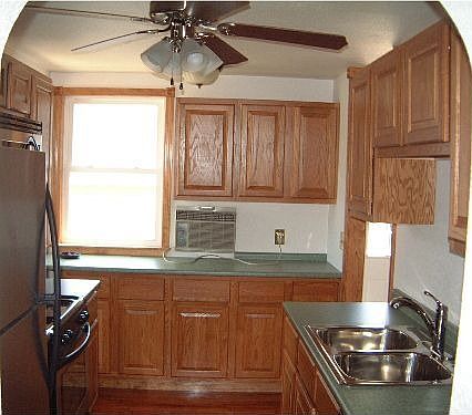 Oak Cabs, SS Apls, Maple Floor