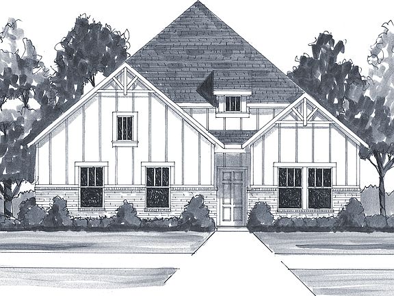 The Dunbar - Craftsman 1 - Side Entry Garage