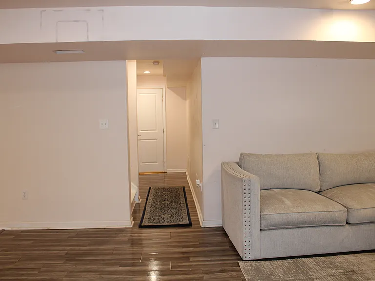 Hall to finished full bath