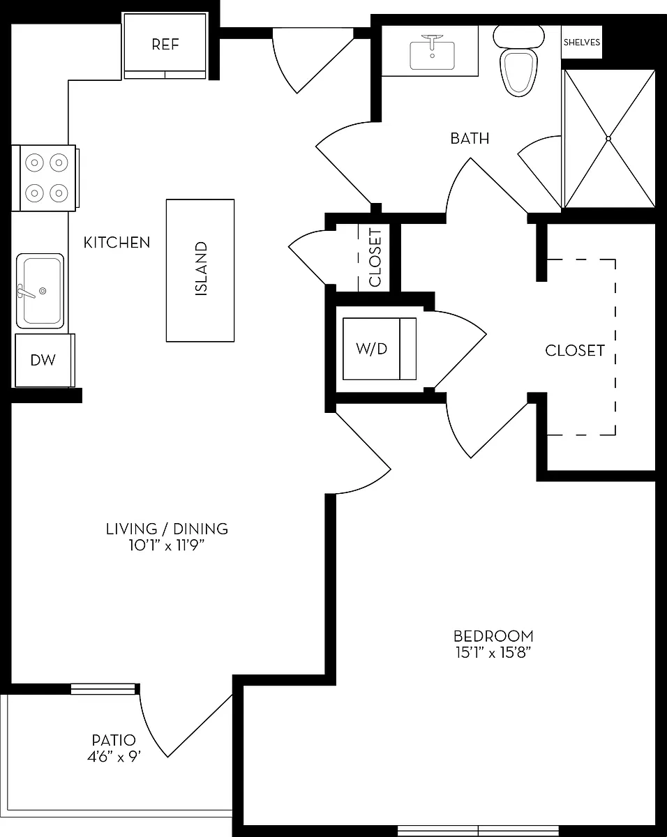 Floor plan 1H