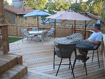 Huge deck for entertaining