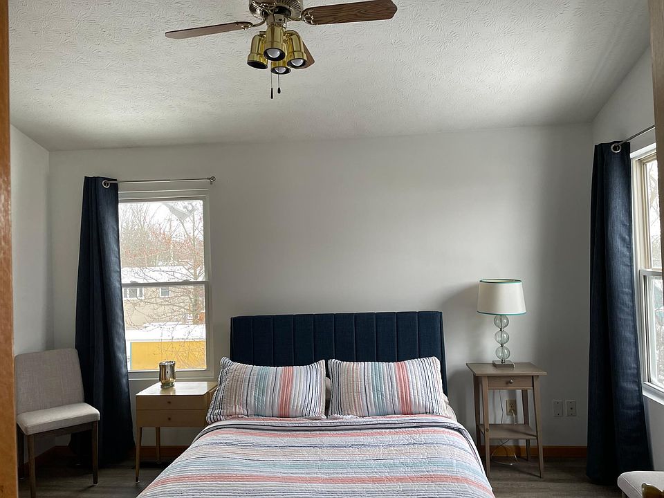 Master bedroom with attached bath