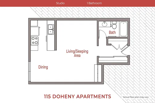 Floor plan Studio