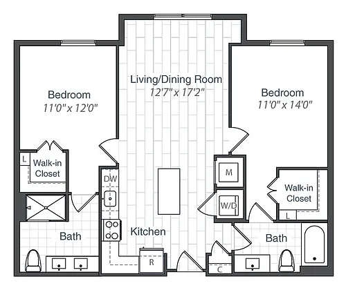 Floor plan B3-1025