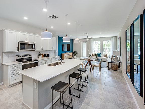 Connected Kitchen and Gathering Area